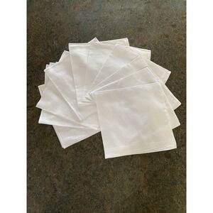 Cotton Handkerchiefs for Men 10 Pack Soft White Pure Cotton Hanky